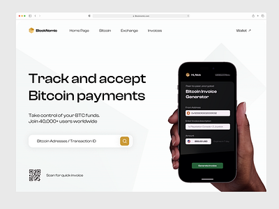 BlockNomic - Web3 landing page app crypto exchange landing rebranding ui uiux ux web design web3 web3 landing page website