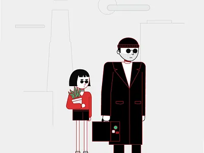 My favorite movie favorite movie illustration leon mathilda movie illustration professional