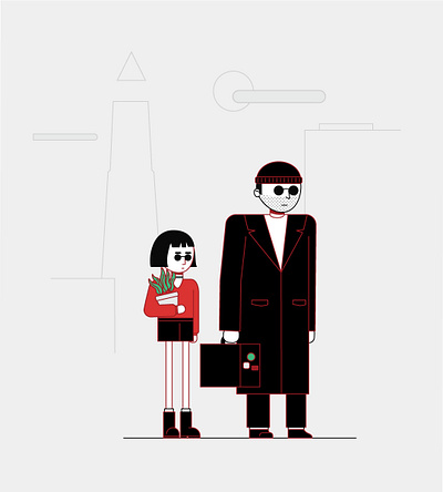 My favorite movie favorite movie illustration leon mathilda movie illustration professional