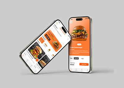 Food Mobile App (UI) appdesign appinterface foodapp foodordering mobiledesign uiuxdesign uxui