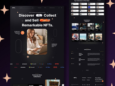 NFTs Landingpage animation branding landingpage ui uiux uiuxdesign website