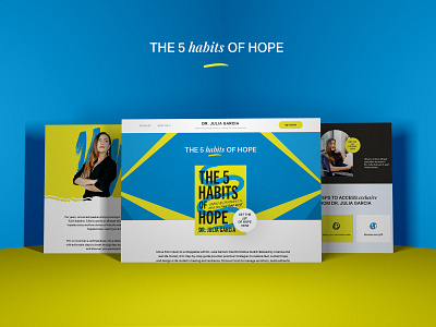 The 5 Habits of Hope Landing Page Design authorwebsite branding cleanwebdesign creativeshowcase design drjuliagarcia graphic design habitsofhope healthandwellness landingpage layout mentalhealthwebsite mockup modernwebsite responsivewebdesign uiuxdesign webdevelopment website websitedesign wellnessdesign