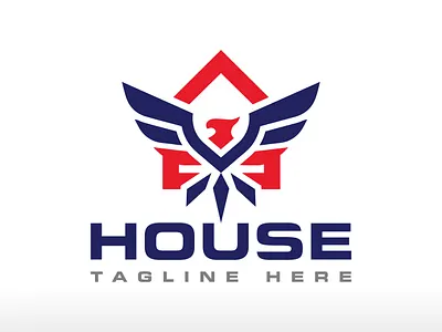 Eagle House Logo Phoenix House Logo Real Estate Logo Patriotic security