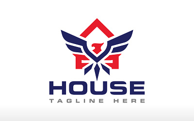 Eagle House Logo Phoenix House Logo Real Estate Logo Patriotic security