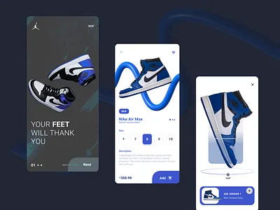 Sneakers Ecommerce Mobile app design appdesign ecommerce hirefreelancer hireme mobileapp productdesign productdesigner ui uiux