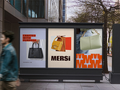 Brand and Packaging for Mersi Bags bags brand branding fashion graphic design logo pattern style