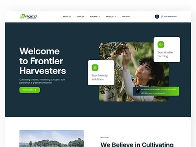 Website Design for Agribusiness Company hero page home page interface landing page ui design uiux userexperience userinterface ux ux design web web app web designer websie website design website designer