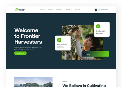 Website Design for Agribusiness Company hero page home page interface landing page ui design uiux userexperience userinterface ux ux design web web app web designer websie website design website designer