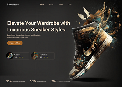 Shoe E-commerce Website ecommerce ecommerce website nike online store shoes website sneakers sneakers website uiux web design website