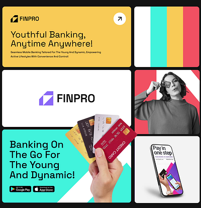 FINPRO Fintech Branding app design brand design brand guidelines brand identity brandidentity branding branding design business finance financial app fintech fintech branding graphic design logo logo design smm techwitpro ui ux visual identity