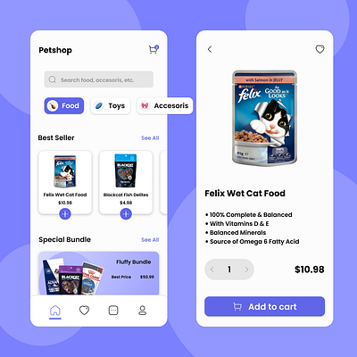 Paws & Play: A Mobile App for Pet Care Shopping app concept app design creative design design graphic design pet shop app design ui ux