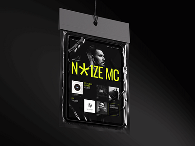 Redesign of the music artist's website branding dark website design figma redesign ui website