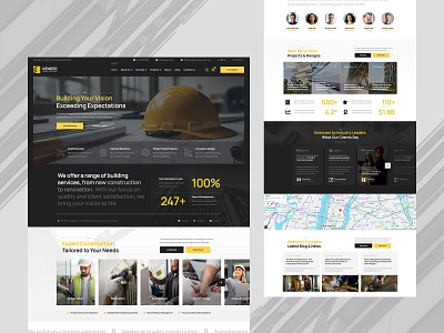 Veneer - Construction & Renovation WordPress Theme building business construction envato qreativethemes renovation themeforest web design website wordpress design wordpress theme wp themes