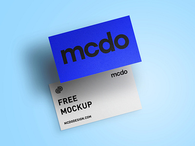 Free isometric two-sided business card mockup businesscard businesscardmockup mockup