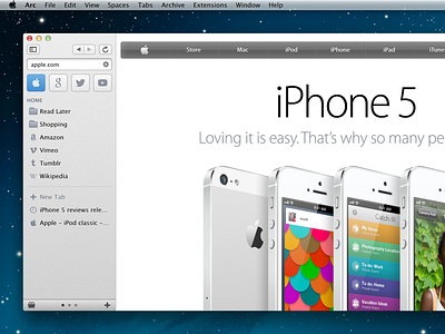 What if Arc Browser launched in 2012? apple arc browser classic mac macintosh mountain lion nostalgia old school os x retro