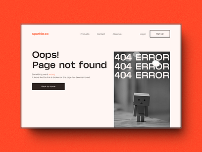 404 Page | Daily UI 404 404page branding dailyui design desktop minimalism minimalist ui ux website