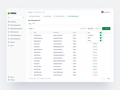 Data Table admin analytics b2b dashboard data list data table design insights platform product design saas settings software design table cell table design uiux user management users visual design web app