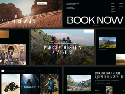 Venturic - Adventure Website adventure agency clean design destination hiking hotel mountain tourism travel travel agency travel web travel website traveling ui ui design ux web web design website