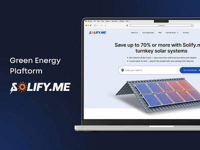 Solify.me - Green Energy Platform design figma green energy platform ui uiux user experience user interface ux