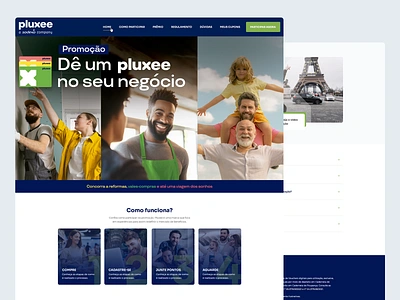 Pluxee Brasil landing page ui web website