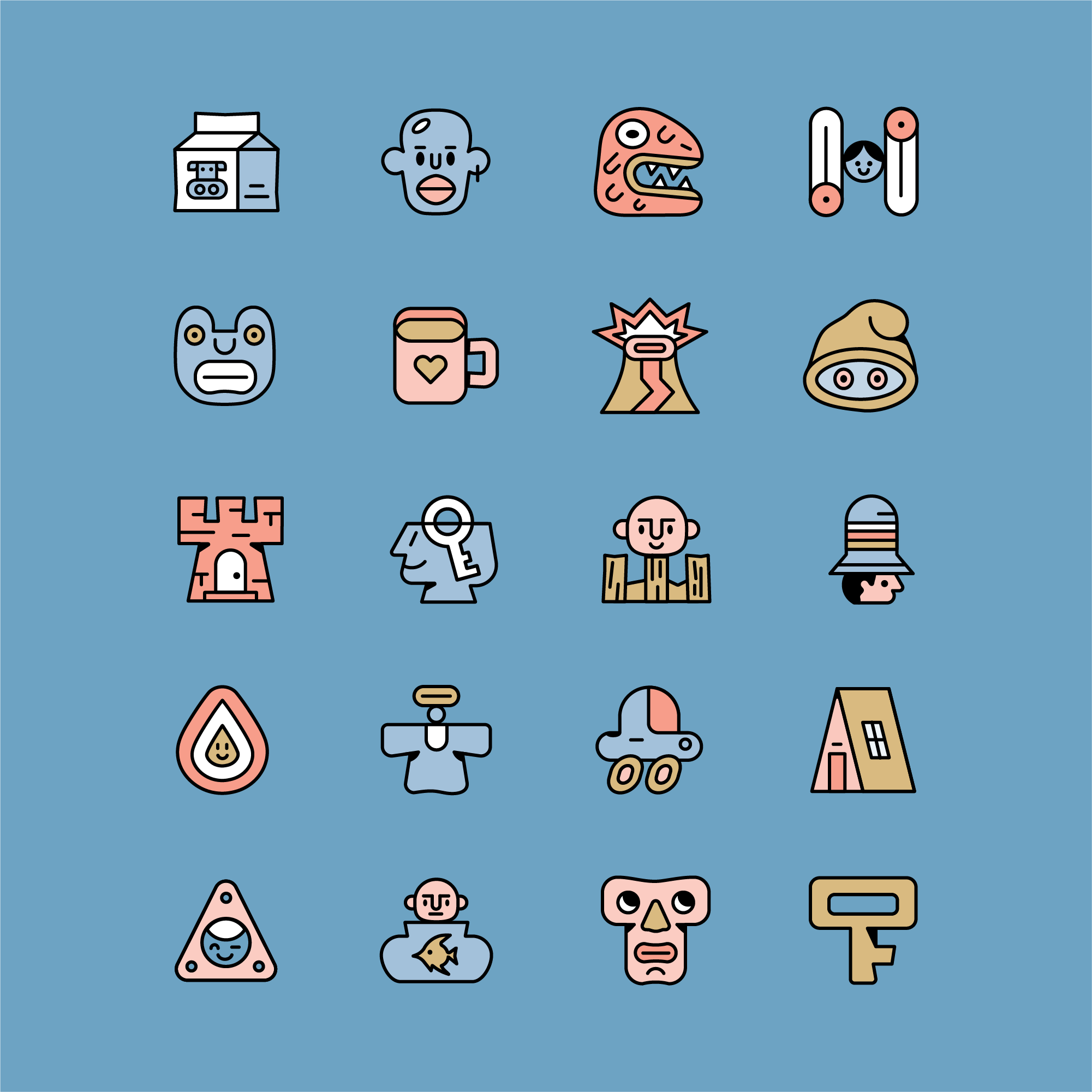 Pfp's design graphic design illustration pfp profile ui