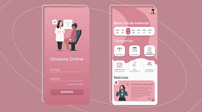 App Mobile - Doutora Online aplicativo ui ux