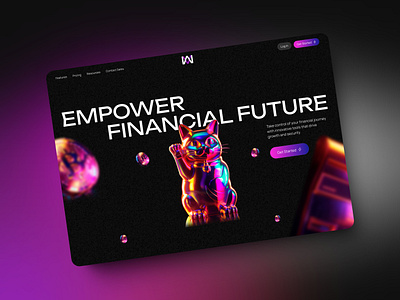 Web3 | Financial Platform | Landing Page blockchain design finance landingpage ui uidesign web web3 webdesign website