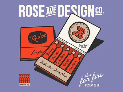 Branding concept for Radco. brand identity brand logo ideas brand storytelling brand visual branding branding agency branding concept branding inspiration branding through ui custom branding fire inspired branding graphic design logo logo branding matchbox branding product branding radco typography ui branding visual identity