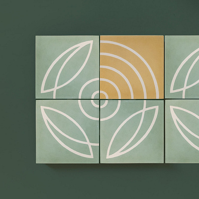 Quin Tiles graphic design spatial branding tile design