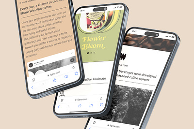 Win-Win Coffee — mobile version adaptive branding coffee mobile mockup responsive slider ui uxdesign website