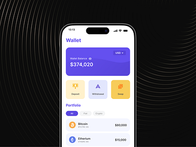 Crypto Trading Mobile App appdesign design dribbble figma fintech freepik interface minimal mobile mobileapp productdesign prototype ui uiux userexperience userinterface