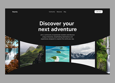 Travel Web Design Landing Page Trip Tour Website adventure landing page landingpage saas software tour tourism travel agency travel app travel web travel web design travel website travelling trip trip planner ui vacation web design webdesign website