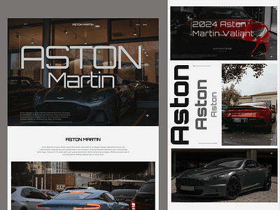 Aston Martin Landing Page Redesign aston martin cars landing page ui ux web design