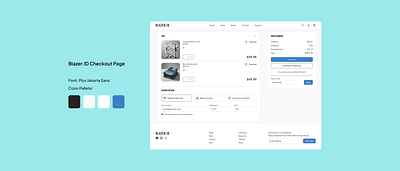 E-commerce Checkout Page application blue brand branding bukalapak checkout clothes clothing desktop e commerce graphic design paypal pos shopee tokopedia ui ux website website design zara