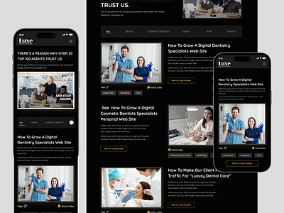 Luxe Dental App Design dashboard figma mobiledesign responsive design screenshot ui ux