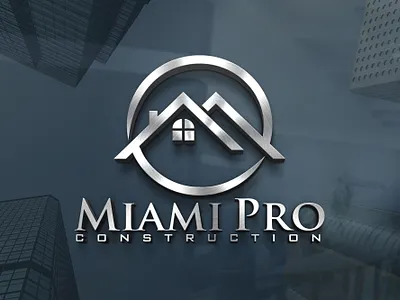 Miami Pro Construction Logo Design 3d logo 3d logo design branding design elegant logo elegant logo design graphic design illustration logo logo creator logo design logo designer logo maker minimalistic logo design monogram logo typography vector wordmark logo design