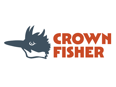 Crown Fisher Logo adobe illustrator graphic design logo logo design