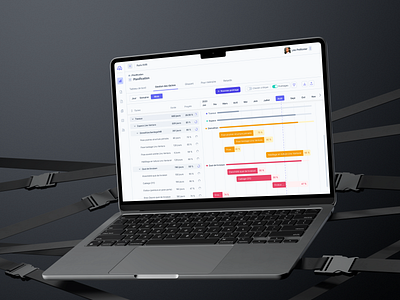 Kolos - Construction Management Dashboard - Project timeline construction management dashboard figma gantt management project management dashboard roadmap task management timeline tracking ui uidesign uxui web app web app design