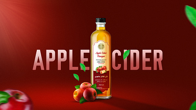 Apple cider label and Social media design graphic design