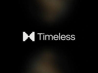 Timeless – Logo Design block blur branding dark hourglass logo minimal time