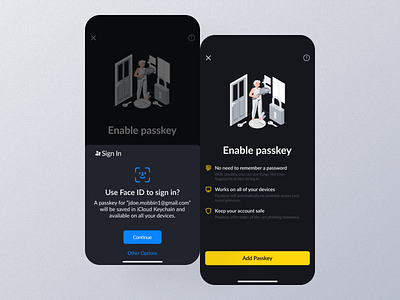 Passkey Mobile App Ui app design mobile passkey passkey app passkey dashboard passkey design passkey details passkey experience passkey interface passkey mobile passkey option passkey page passkey screen passkey setting passkey ui passkey view passkey widget screen ui