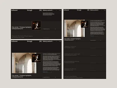 Kultiveret / Travel Website copenhagen creative web design denmark design minimal website modern website service website travel website ui uiux web development webdesign webflow webflow development website