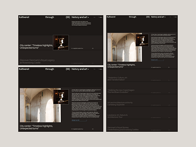 Kultiveret / Travel Website copenhagen creative web design denmark design minimal website modern website service website travel website ui uiux web development webdesign webflow webflow development website