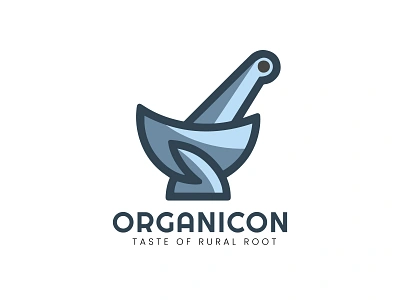 Organicon Minimalist Logo artsanal logo food company food making logo logo design organic food company logo organic food logo organic food making logo organic food production icon organic idea organic logo safe food logo