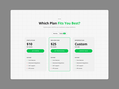 Pricing Section🍏 figma framer hero section design landing page design pricing section design product design responsive design uxui design web design