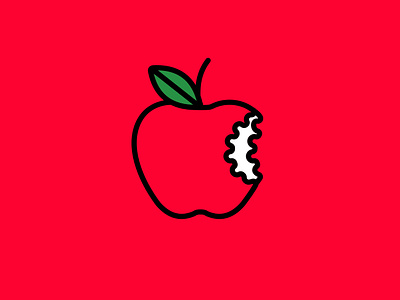 My Apple apple bauhaus branding fruit graphic design health helvetica icon illustration logo modern red ui vector