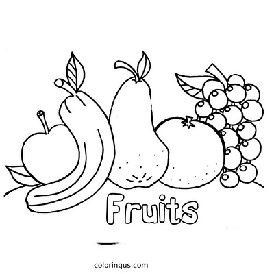 Fruit Coloring Pages