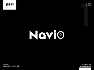 Day 2/100 | Navio | Logo_ Challenge | 100days100Logos design location logo logodesign navigation navio