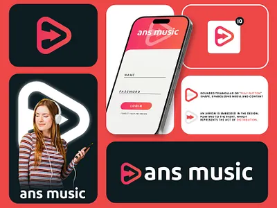 Music distribution company logo app icon branding corporate company logo design distribution company graphic design logo design media logo modern logo modern logo design music logo