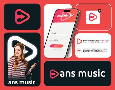 Music distribution company logo app icon branding corporate company logo design distribution company graphic design logo design media logo modern logo modern logo design music logo